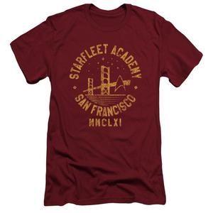 Star Trek Collegiate Bridge Adult 301 T-Shirt Cardinal